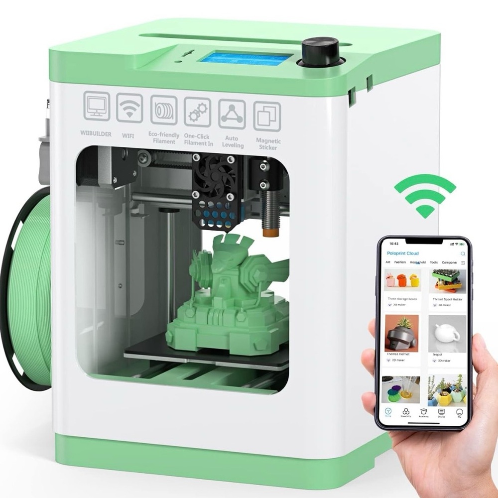 Green 3D Printer with Wireless Connectivity